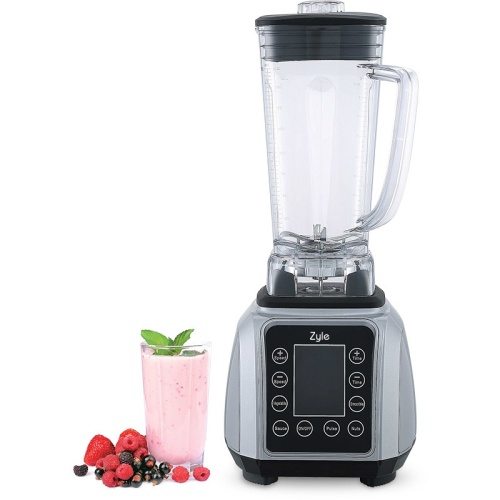 Zyle profesionalus maisto smulkintuvas - kokteilinė su japoniško plieno peiliais ZY863BL, 2 l, 1500 W