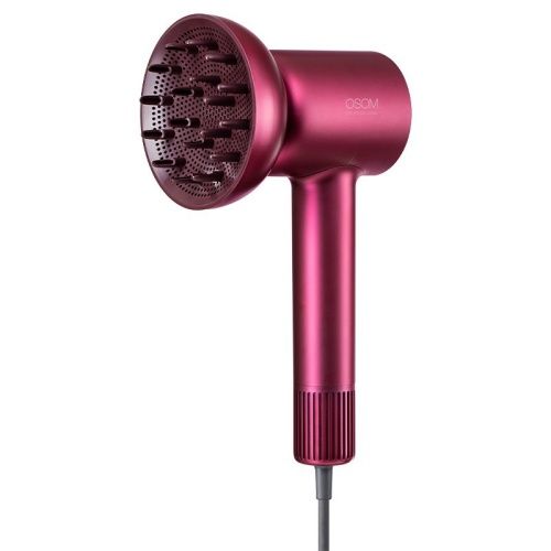 Plaukų džiovintuvas su išmaniąja vandens jonų termostatine technologija Osom Professional, OSOMHL906HD, 1600 W, raudonas