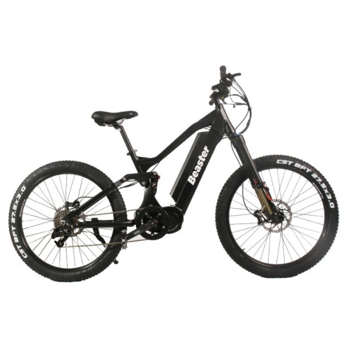 Elektrinis dviratis Beaster BS1000, 160 Nm, 48 V, 21 Ah, juodas