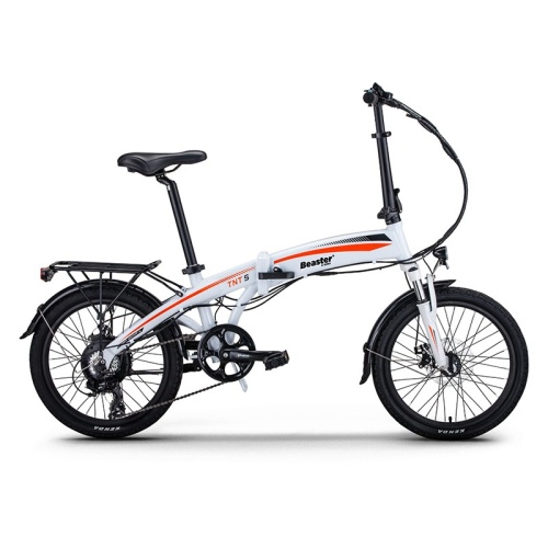 Elektrinis dviratis Beaster BS115W, 250 W, 36 V, 8,8 Ah, baltas, sulankstomas