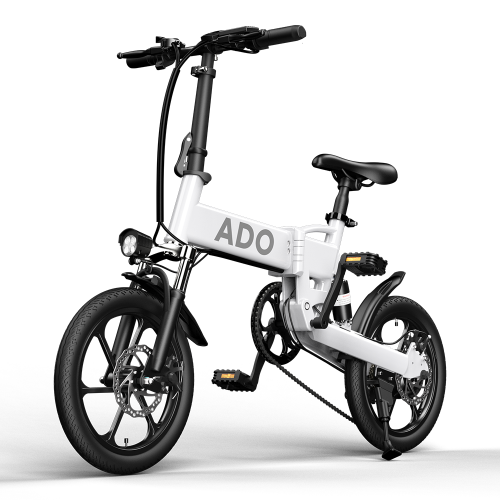 Elektrinis dviratis ADO A16+, 350W, Baltas