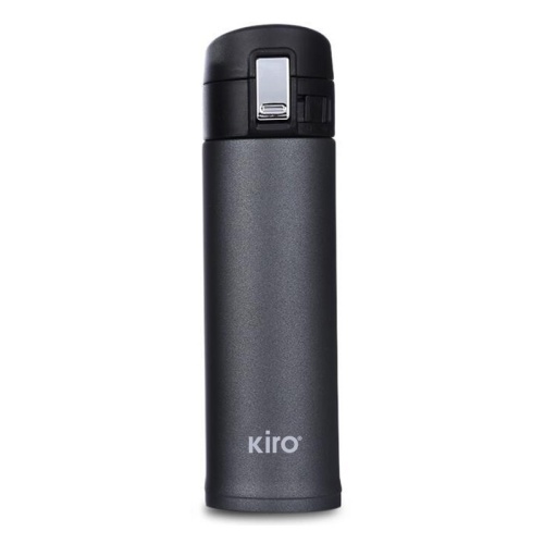 Termogertuvė su vakuumine izoliacija KIRO KI504G, pilkos spalvos, 500 ml