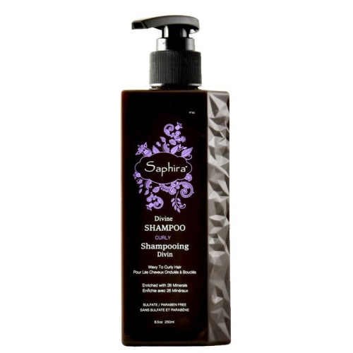 Intensyviai drėkinantis šampūnas plaukams Saphira Divine Shampoo SAFDS2, ypač sausiems, besipučiantiems, besigarbanojantiems plaukams, 250ml