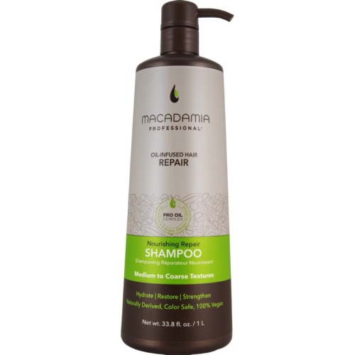 Maitinamasis, drėkinamasis šampūnas sausiems plaukams Macadamia Nourishing Repair Shampoo MAM100202, 1000 ml