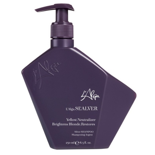Šampūnas šviesiems plaukams L'Alga Sealver Shampoo LALA130104, neutralizuoja geltonumą, 250 ml