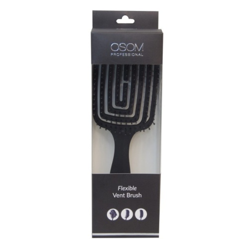 Šepetys plaukams OSOM Professional OSOM99571, lenktas, kvadratinis, su nailono spygliukais